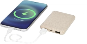 Batterie de secours 5000 mAh - Powerbank en fibre de blé personnalisable