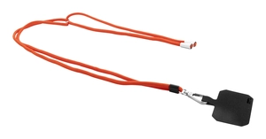Tour de cou support pour téléphone portable en RPET réglable en longueur personnalisable