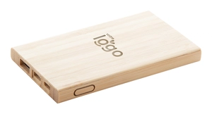 Powerbank BOOSTER en bambou 4000 mAh personnalisable