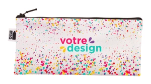 Trousse stylo sur-mesure en PET recyclé fabriqué en Europe personnalisable