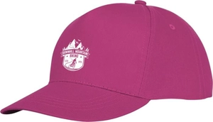 Casquette 5 panneaux avec fermeture velcro - Panneau frontal renforcé personnalisable