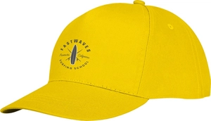 Casquette 5 panneaux avec fermeture velcro - Panneau frontal renforcé personnalisable