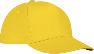 Casquette 5 panneaux avec fermeture velcro - Panneau frontal renforcé personnalisable