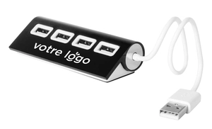 Hub USB 4 ports aluminium personnalisable