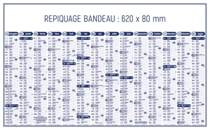 Calendrier bancaire 2025  PREMIUM - format 65 x 40 cm avec 13 mois sur une face personnalisable