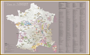 Calendrier bancaire 2025  VIGNOBLES DE FRANCE 65 x 40 cm - 13 mois recto seul personnalisable