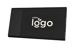 Powerbank bi-matière 5000 mAh avec logo lumineux personnalisable