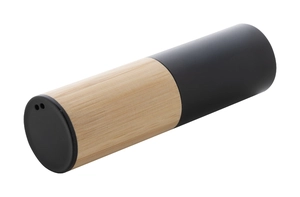 Power bank en aluminium recyclé et bambou personnalisable