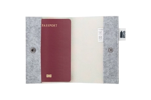 Housse pour passeport en RPET 100% personnalisable personnalisable