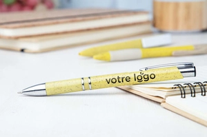 Stylo à bille en fibre de blé NUKOT personnalisable