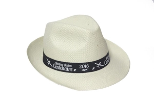 Chapeau PANAMA forme borsalino 100% fibre végétale - fabrication Espagne personnalisable