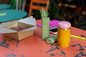 Couvert made in France BINI - Kit de couvert en matière naturelle biosourcée personnalisable