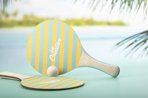 Jeu tennis de plage personnalisé - fabrication Europe personnalisable