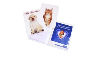 Pochette carnet de santé animaux  personnalisable