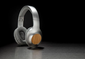 Casque audio Bluetooth 5.0, pliable et en bambou DAKOTA personnalisable