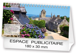 Calendrier chevalet 2025  PAYSAGES DE FRANCE 21 x 15 cm - 13 feuillets personnalisable