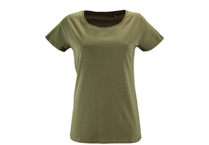 T shirt Femme manches courtes - coton bio et polyester recyclé personnalisable