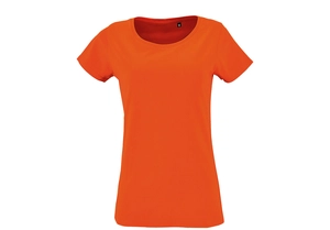 T shirt Femme manches courtes - coton bio et polyester recyclé personnalisable