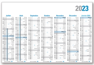 Calendrier Publicitaire Grand Format Recto Verso - Vertical personnalisable