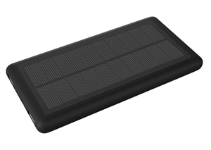 Chargeur solaire 8000 mAh avec logo lumineux et câble 3 en 1 personnalisable