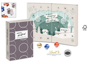 Calendrier de l'avent Lindt «livre» eco personnalisable