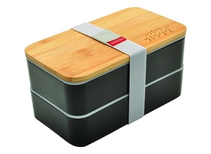 Bento NAGANO bambou 1300 ml - lunchbox 2 compartiments personnalisable