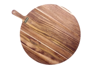 Planche à découper ronde taille XXL en acacia BALADEO personnalisable