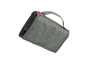 Sac bento pliable isotherme FUJISAWA gris chiné en RPET personnalisable