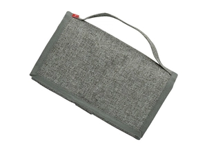 Sac bento pliable isotherme FUJISAWA gris chiné en RPET personnalisable