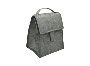 Sac bento pliable isotherme FUJISAWA gris chiné en RPET personnalisable