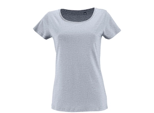 T shirt Femme manches courtes - coton bio et polyester recyclé personnalisable