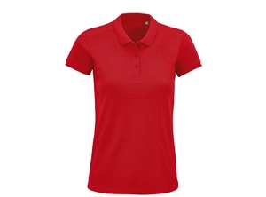 Polo Femme en coton bio avec manches courtes personnalisable