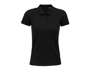 Polo Femme en coton bio avec manches courtes personnalisable