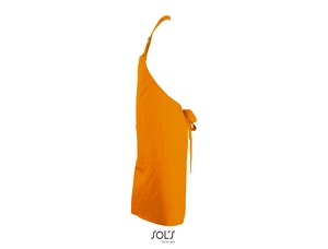 Tablier long avec poches en polyester et coton personnalisable