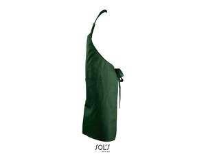 Tablier long avec poches en polyester et coton personnalisable