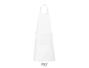 Tablier long avec poches en polyester et coton personnalisable