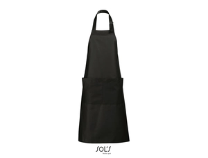 Tablier long avec poches en polyester et coton personnalisable