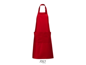 Tablier long avec poches en polyester et coton personnalisable