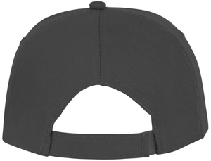 Casquette sandwich 5 panneaux avec fermeture velcro - Œillets brodés personnalisable