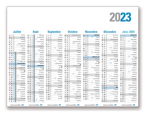 Calendrier Publicitaire Demi Format Recto Verso personnalisable