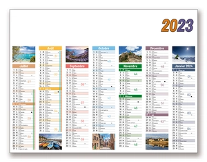 Calendrier Publicitaire Demi Format Recto Verso personnalisable