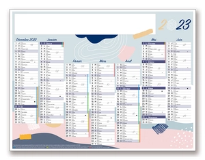 Calendrier Publicitaire Demi Format Recto Verso personnalisable