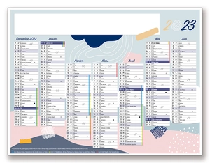 Calendrier Publicitaire Petit format 6/7 mois Recto/Verso personnalisable