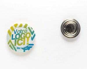 Badge attache magnétique - Diamètre 56mm - Made in France personnalisable