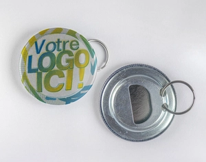 Badge Décapsuleur 56 mm - Made in France personnalisable