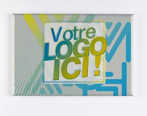 Badge Magnet Décoratif - 80x54mm - Made in France personnalisable