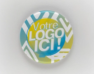 Badge Magnet Puissant en Néodyme - Diamètre 25mm - Made in France personnalisable