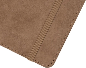 Carnet A5 imitation daim - couverture rigide personnalisable