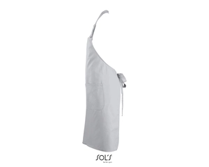 Tablier long avec poches en polyester et coton personnalisable