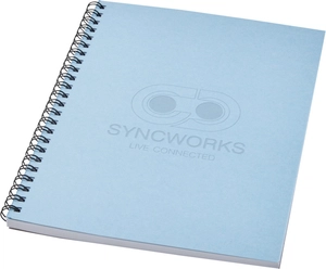 Carnet de notes recyclé à spirales Desk-Mate® A5 coloré personnalisable